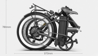 Складной электровелосипед Coswheel F1