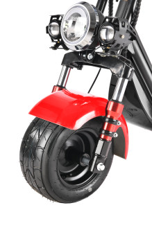 Электроскутер WHITE SIBERIA MINI R 1200W, красный