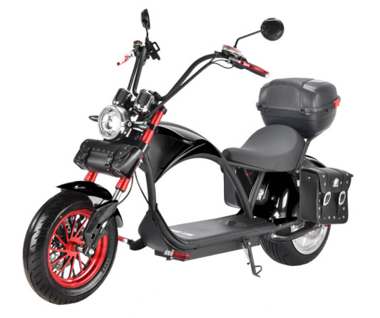 Электроскутер WHITE SIBERIA WILD WHEEL CITYCOCO 3950W, черный