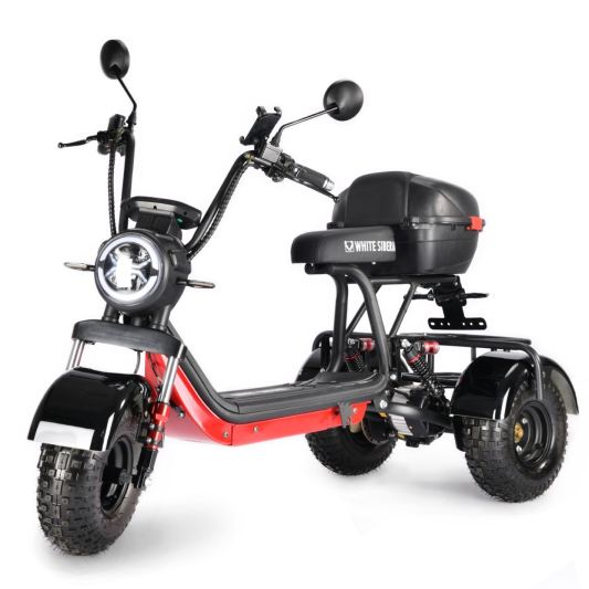 Электротрицикл WHITE SIBERIA TRIKE MINI BLACK 1500W