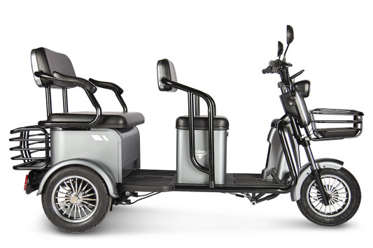 Электротрицикл Rutrike Экипаж, серый